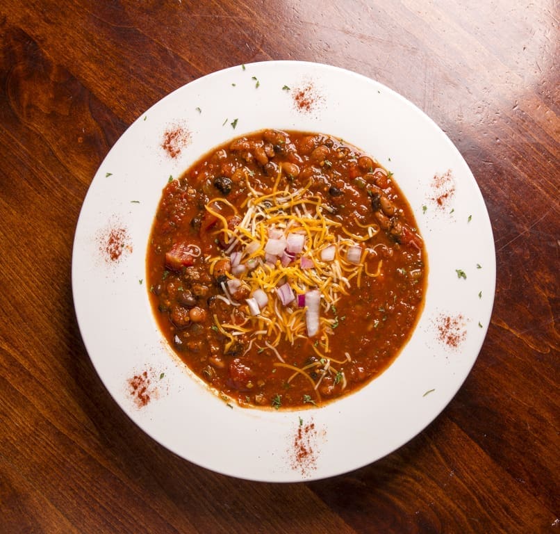 Bowl of chili at the alehouse